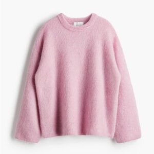 Hm mohair pink sweater